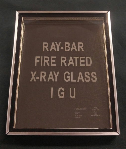 Ray-Bar X-Ray Lead Glass IGU sample